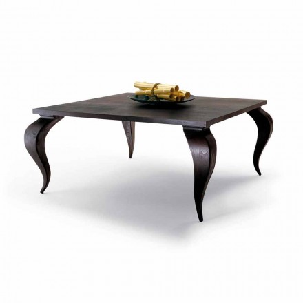 Luksusowy design stół z litego drewna, wykonane we Włoszech, Filo Viadurini