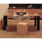 Stół do jadalni o naturalnym deseniu, L200xP100cm, Yvonne Viadurini