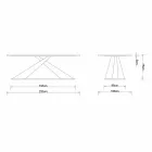 Nowoczesny stół jadalny z Elliotem wykonany we włoskim dębowym blacie Viadurini