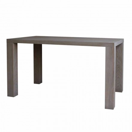 Nowoczesny design stół z litego dębu, L160xP90cm, Loran Viadurini