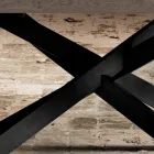 Stół do jadalni w dębu i metalu wykonany we Włoszech Oncino Viadurini