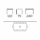 Stół do jadalni o nowoczesnym designie z gresu i jesionu Made in Italy - Charol Viadurini