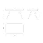 Wysokiej jakości stół do jadalni z blatem z drewna jesionowego Made in Italy - Ulma Viadurini