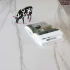 Eliptyczny stół do jadalni z ceramiki i aluminium - Yamir Viadurini