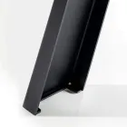 Stała metalowa podstawa stołu do jadalni i blat fornirowany dębem - Termoli Viadurini