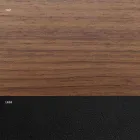 Fornirowany stół do jadalni ze stalową podstawą Made in Italy - Dalmatyńczyk Viadurini