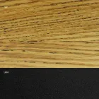 Fornirowany stół do jadalni ze stalową podstawą Made in Italy - Dalmatyńczyk Viadurini