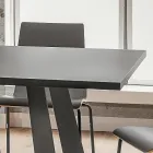 Luksusowy stół do jadalni Fenix i metalu Made in Italy - Pinokio Viadurini