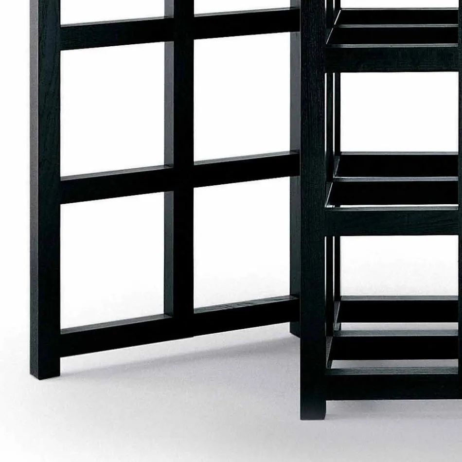 Stół do jadalni w kolorze czarnym jesionowym Made in Italy - Sabatino Viadurini