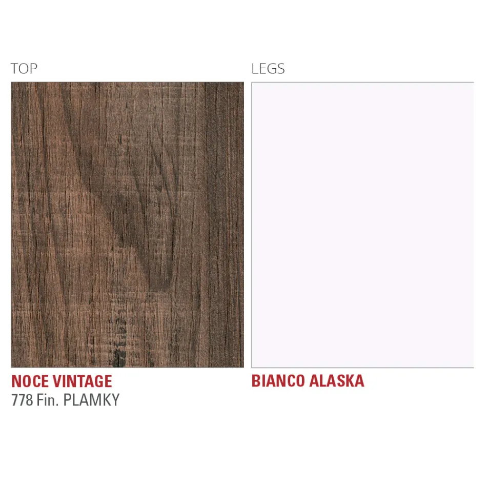 Stół do jadalni Hpl z metalową podstawą Made in Italy, Precious - Carlino Viadurini