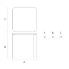 Stół do jadalni Hpl z polietylenowymi nogami Made in Italy - Glen Viadurini
