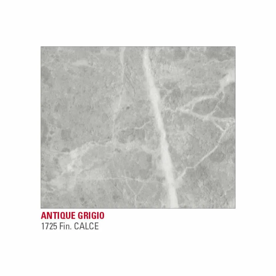 Stół do jadalni z efektem marmuru Hpl i lakierowanym metalem Made in Italy - Jupiter Viadurini