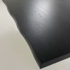 Stół do jadalni z forniru i kutej stali Made in Italy - Strappo Viadurini