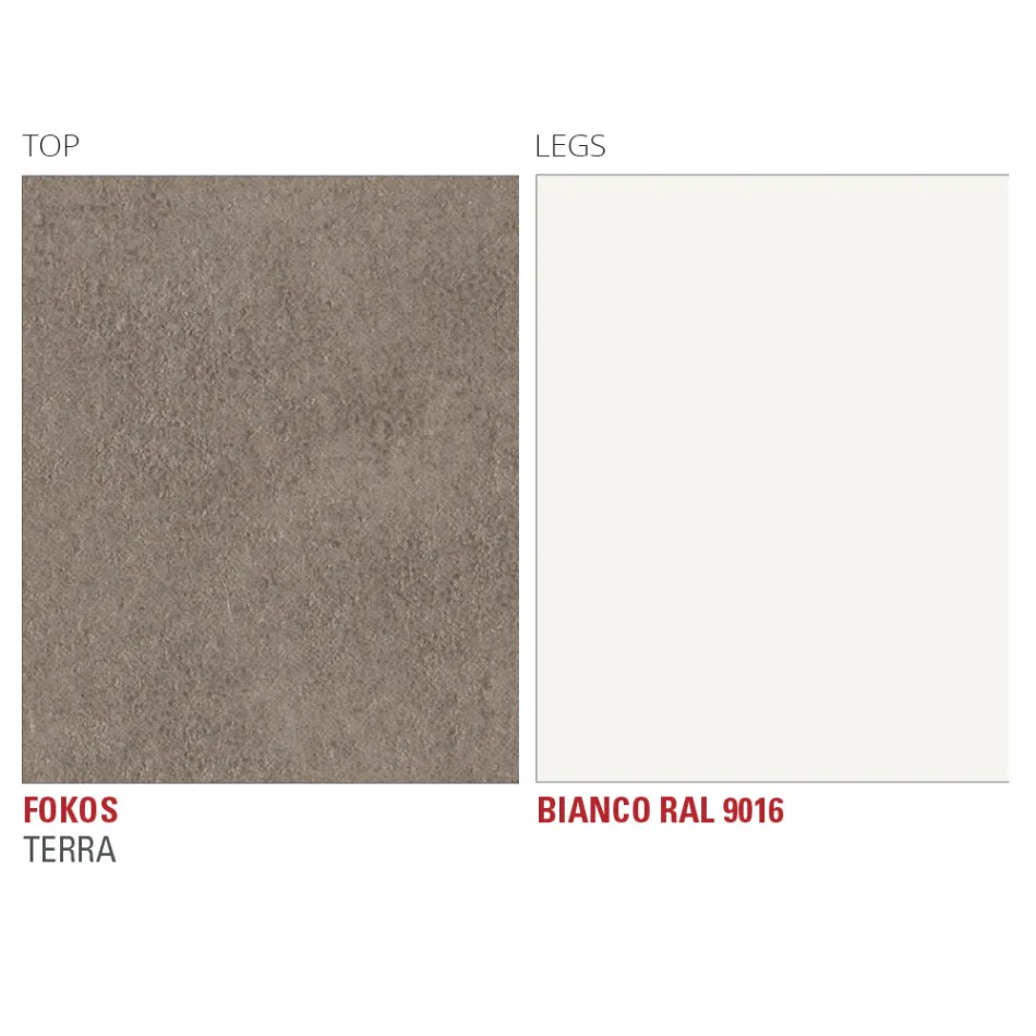 Stół do jadalni z laminatu o konstrukcji aluminiowej Wyprodukowano we Włoszech - Bawaria Viadurini