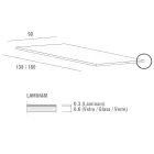 Stół do jadalni z laminatu o konstrukcji aluminiowej Wyprodukowano we Włoszech - Bawaria Viadurini