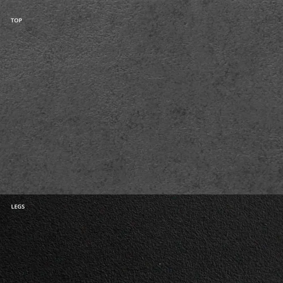 Stół do jadalni z laminatu HPL i wysokiej jakości stali włoskiej - dalmatyńskiej Viadurini