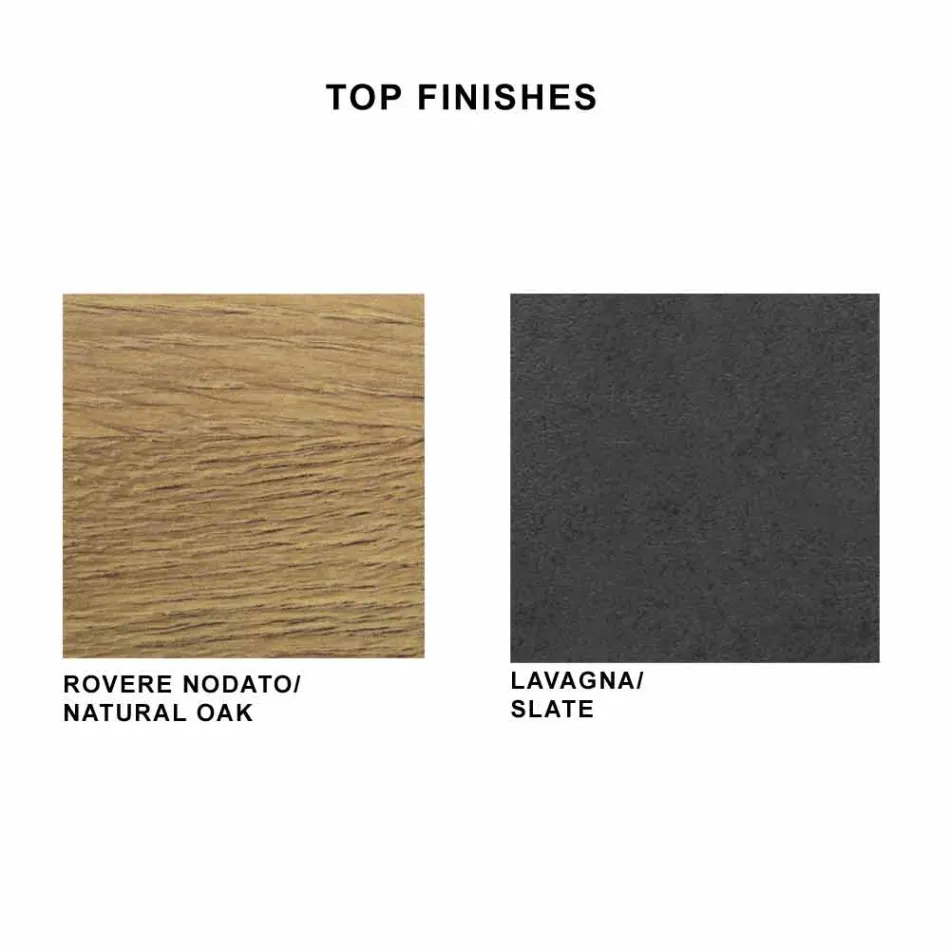 Stół do jadalni z laminatu HPL i szlachetnej stali włoskiej - Settimmio Viadurini