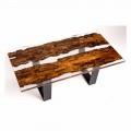 Stół jadalny w drewnie Giuda i ręcznie robiony bricola