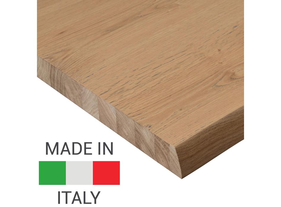 Stół do jadalni z fornirowanego drewna i metalu Made in Italy - Persico Viadurini