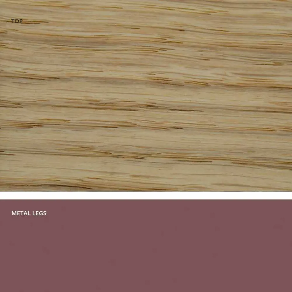 Stół w nowoczesnym litym drewnie wyprodukowany we Włoszech, Mitia Viadurini