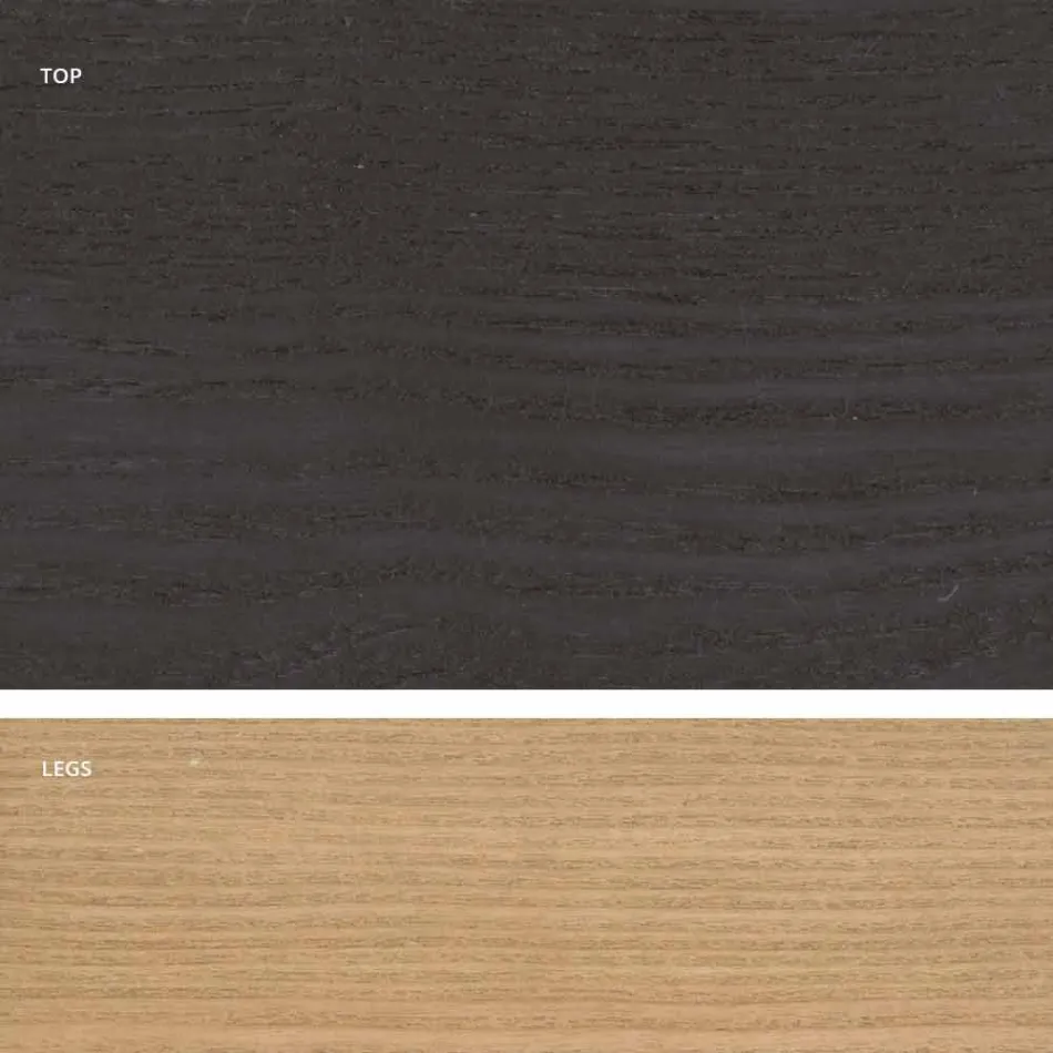 Drewniany stół do jadalni Mdf wykonany we Włoszech, Egisto Viadurini