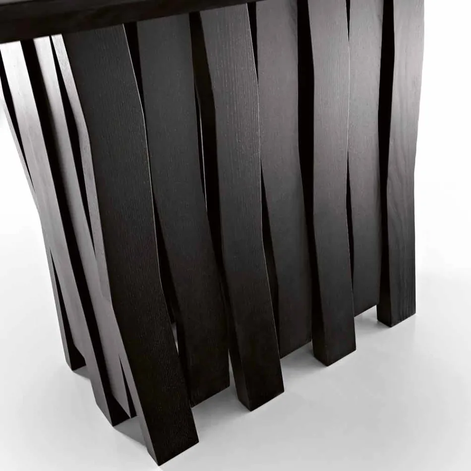 Drewniany stół do jadalni Mdf wykonany we Włoszech, Egisto Viadurini