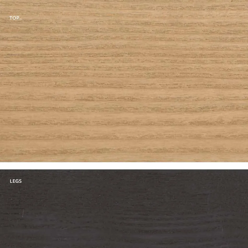 Drewniany stół do jadalni Mdf wykonany we Włoszech, Egisto Viadurini