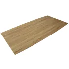 Stół do jadalni z efektem drewna MDF i czarną metalową podstawą - Sunset Viadurini