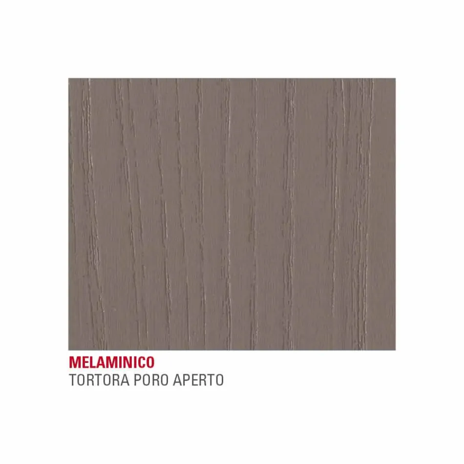 Stół do jadalni z melaminy i malowanego metalu Made in Italy - Remigio Viadurini