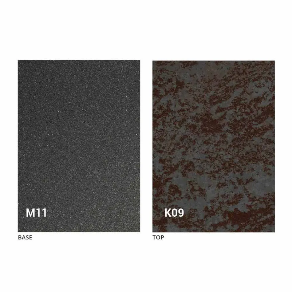 Metalowy stół do jadalni i ceramiczny blat Made in Italy Design - Anaconda Viadurini