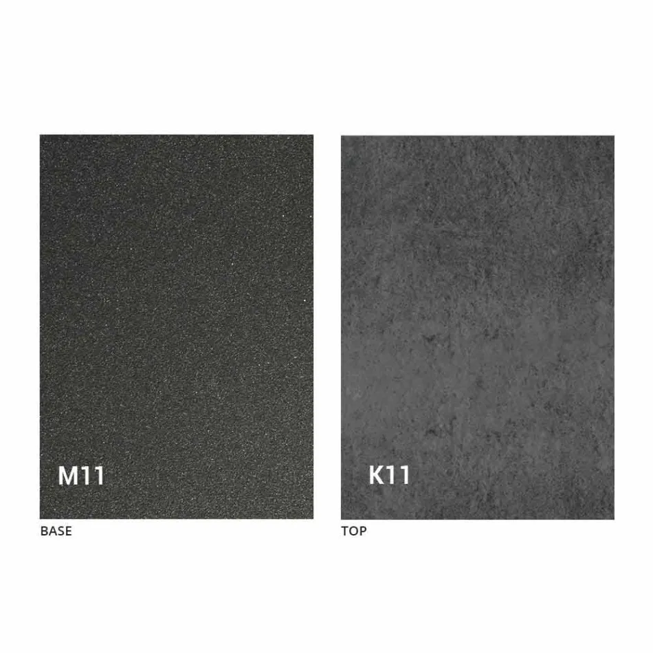 Metalowy stół do jadalni i ceramiczny blat Made in Italy Design - Anaconda Viadurini