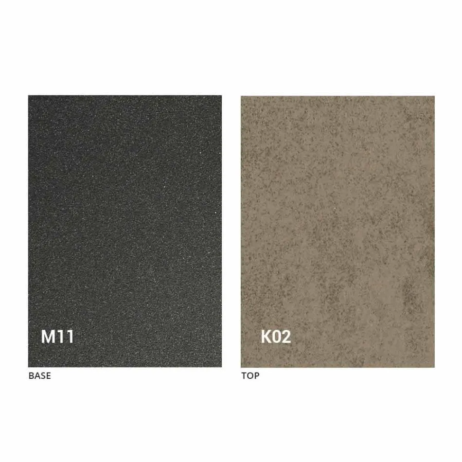 Metalowy stół do jadalni i ceramiczny blat Made in Italy Design - Anaconda Viadurini