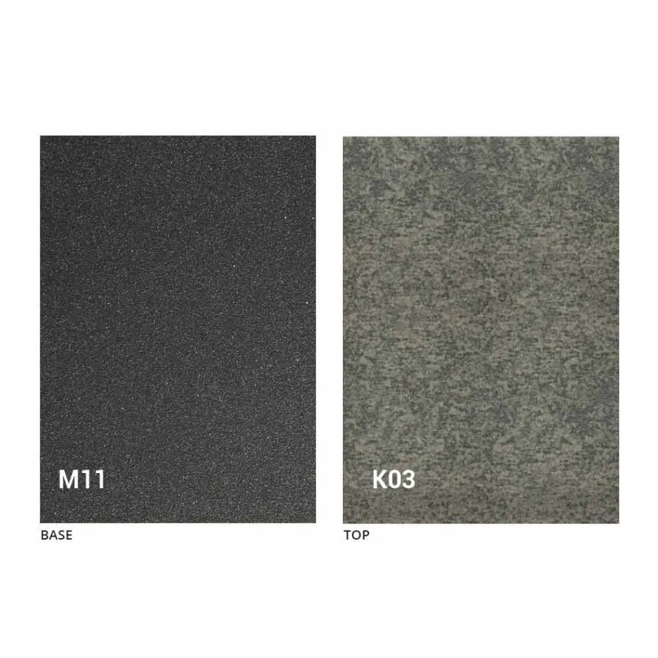 Metalowy stół do jadalni i ceramiczny blat Made in Italy Design - Anaconda Viadurini