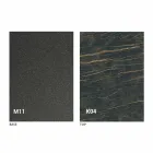 Metalowy stół do jadalni i ceramiczny blat Made in Italy Design - Anaconda Viadurini