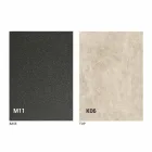 Metalowy stół do jadalni i ceramiczny blat Made in Italy Design - Anaconda Viadurini