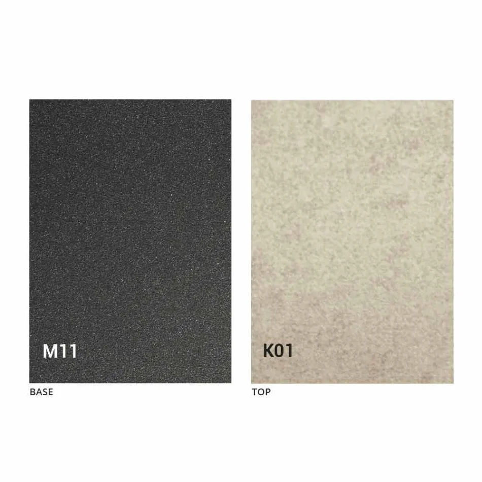 Metalowy stół do jadalni i ceramiczny blat Made in Italy Design - Anaconda Viadurini