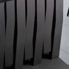 Stół ze szkła i litego drewna wykonany we Włoszech, Egisto Viadurini