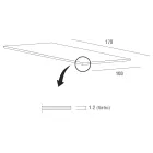 Luksusowy stół do jadalni ze szkła hartowanego i metalu wyprodukowany we Włoszech - Carlino Viadurini