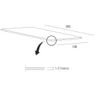 Luksusowy stół do jadalni ze szkła hartowanego i metalu wyprodukowany we Włoszech - Carlino Viadurini