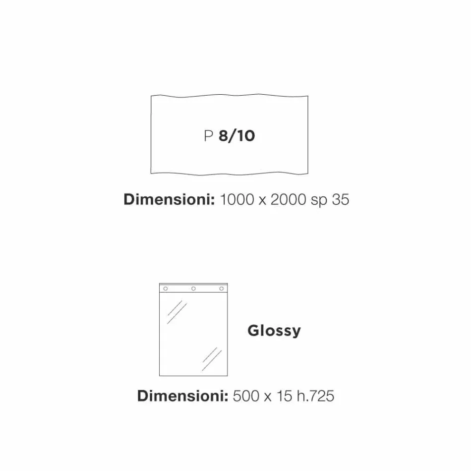 Nowoczesne drewno stół 100x200cm ze szkła nóg Flora Viadurini