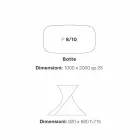 nowoczesny stół jadalny w biały MDF wykończenie dąb 100x200cm Clark Viadurini