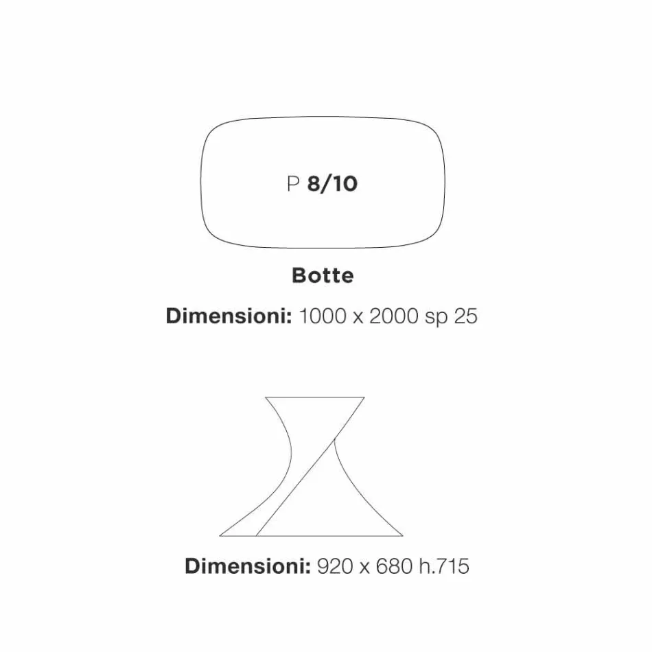 nowoczesny stół jadalny w biały MDF wykończenie dąb 100x200cm Clark Viadurini