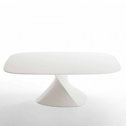 nowoczesny stół jadalny w biały MDF wykończenie dąb 100x200cm Clark Viadurini