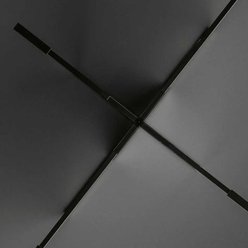 Owalny stół do jadalni ze szklanym blatem i podstawą Made in Italy - Tiseo Viadurini