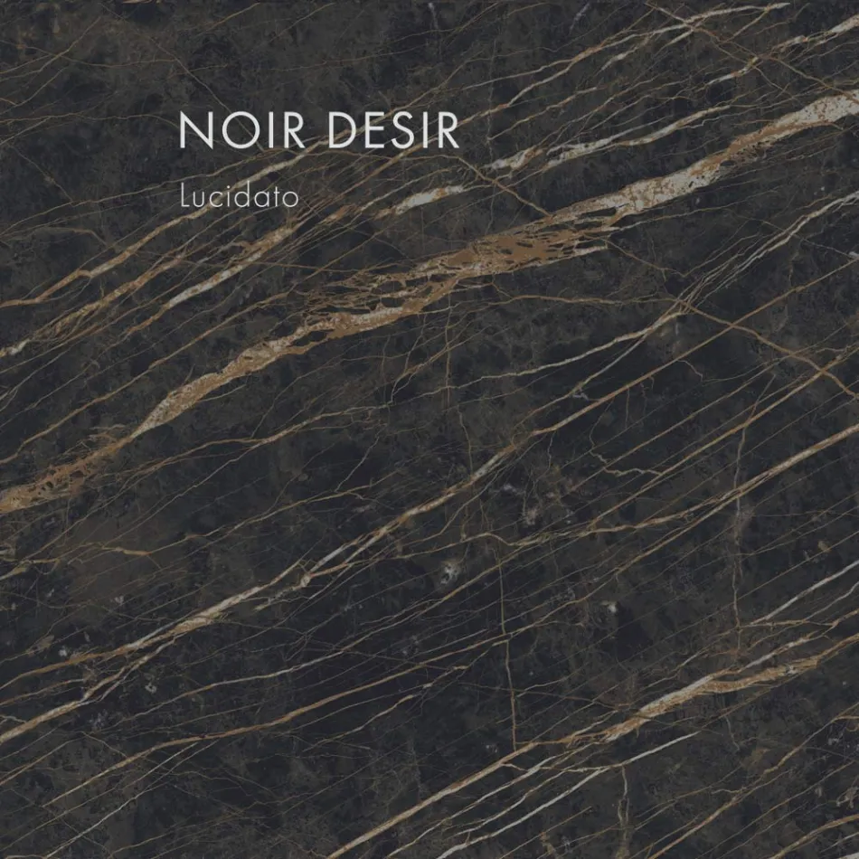 Owalny stół do jadalni z kamionki porcelanowej i metalu Made in Italy - Emilio Viadurini