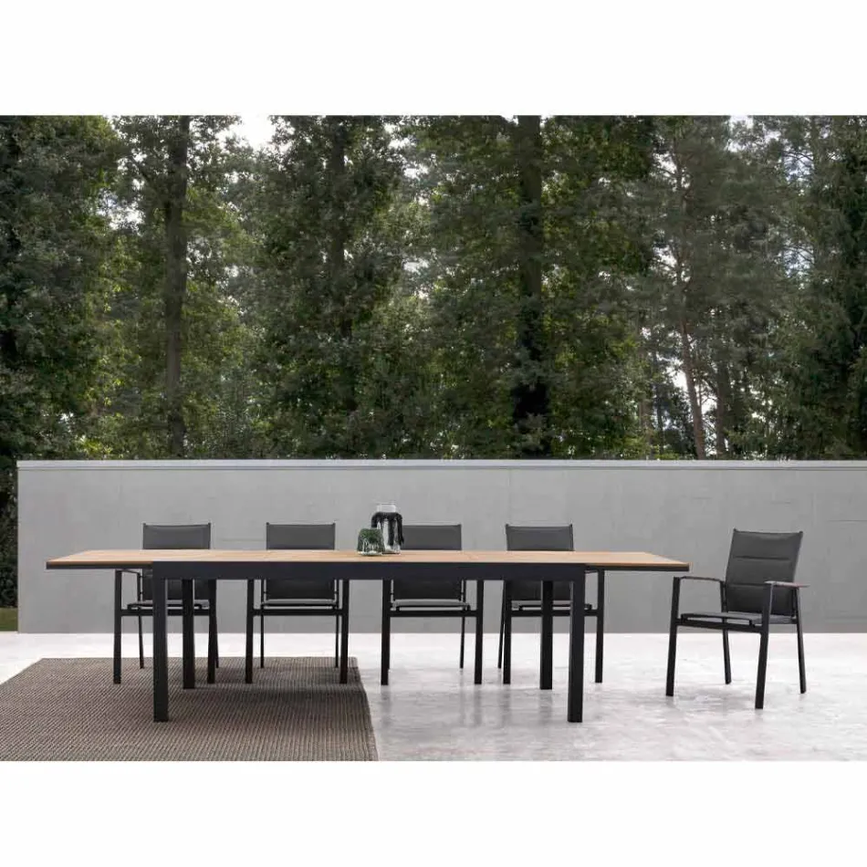 Stół do jadalni na zewnątrz z rozkładanym blatem do 300 cm - Duffle Viadurini