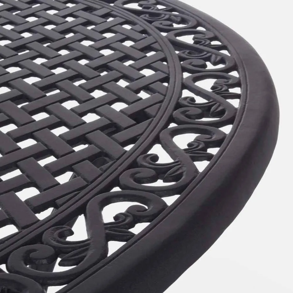 Stół do jadalni na zewnątrz z aluminium malowanego na biało lub antracyt - szybki Viadurini