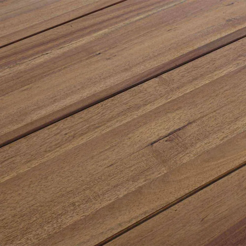 Stół do jadalni na zewnątrz w wykończeniu olejem z drewna akacji - Leonard Viadurini