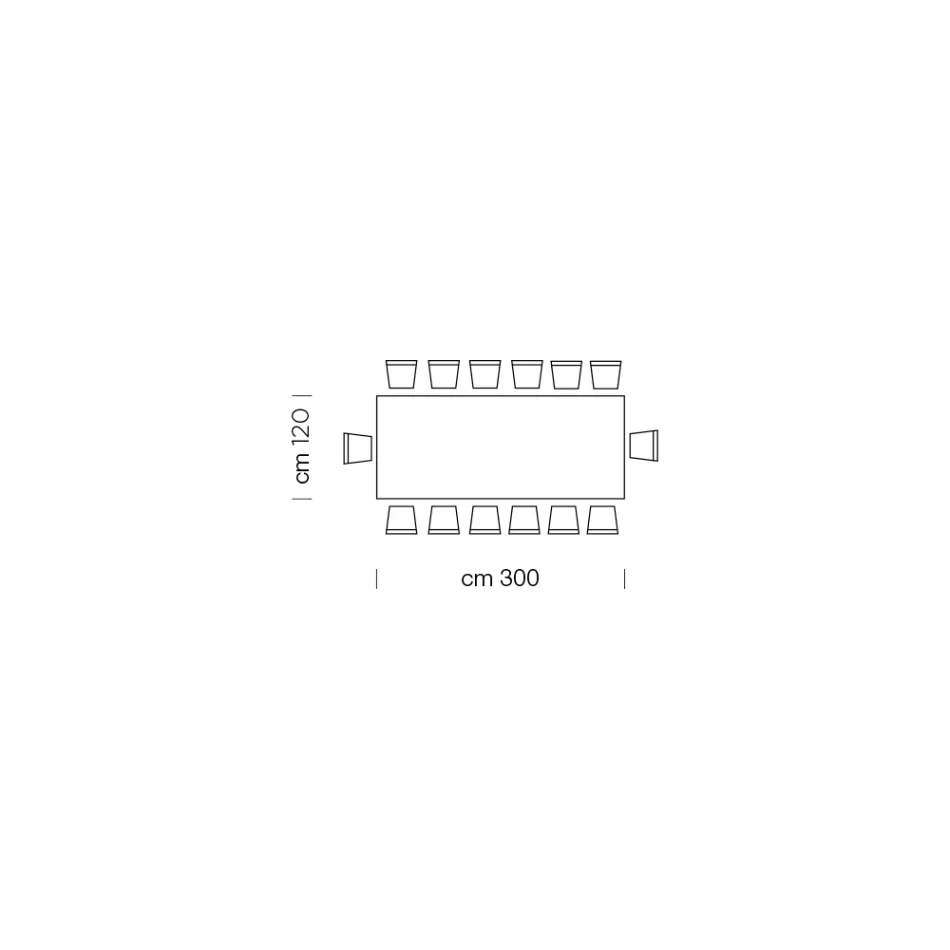 Blat stołu do jadalni z laminatu i podstawa ze stali Made in Italy - Ezzellino Viadurini