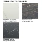 Blat stołu do jadalni z laminatu i podstawa ze stali Made in Italy - Ezzellino Viadurini